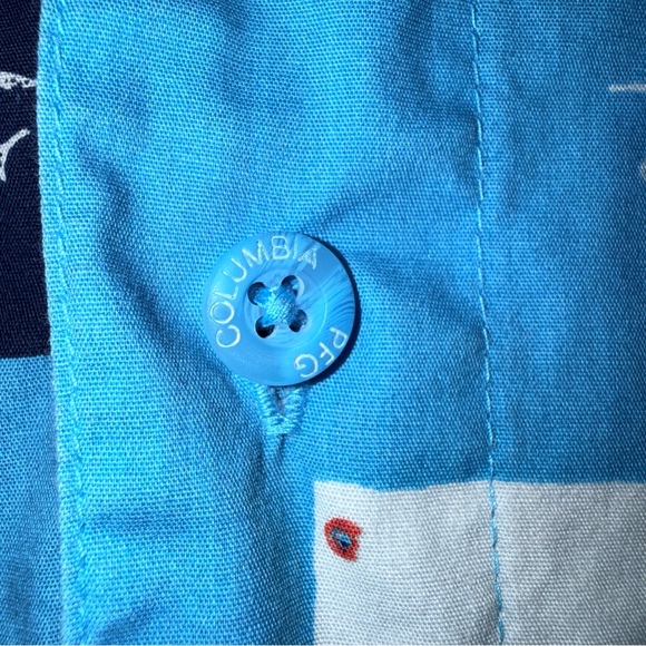 Columbia PFG Trollers Best Men’s Fish Boat Print Short Sleeve Shirt Large - Picture 13 of 16